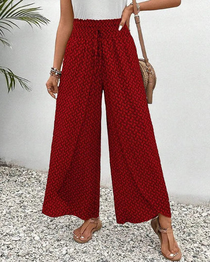 Loose fit trousers - Asymmetrical - One Shoulder Strap, High Split - Perfect for Summer Evenings