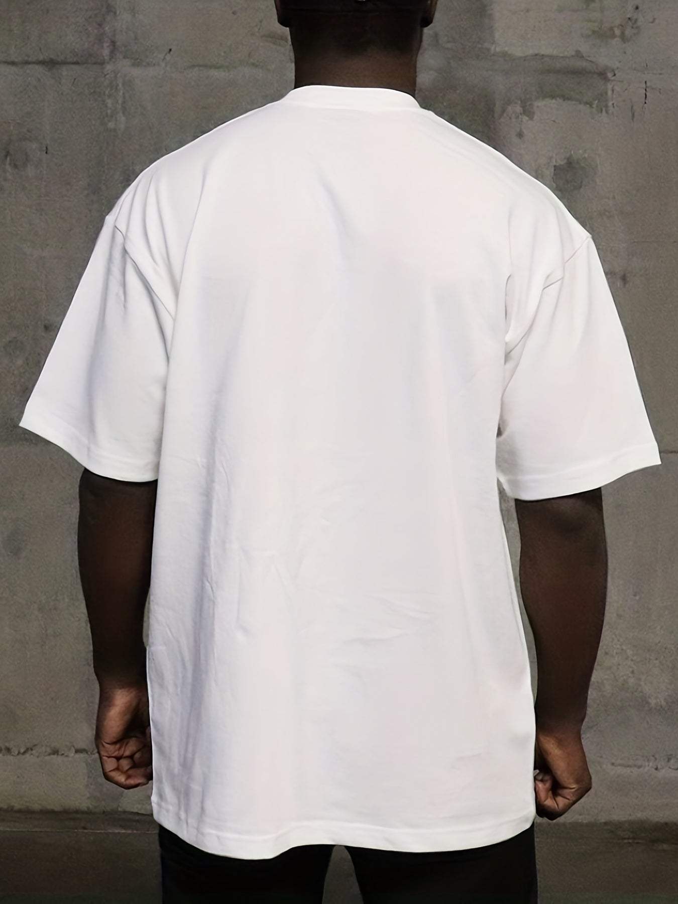 White Casual Men's T-shirt