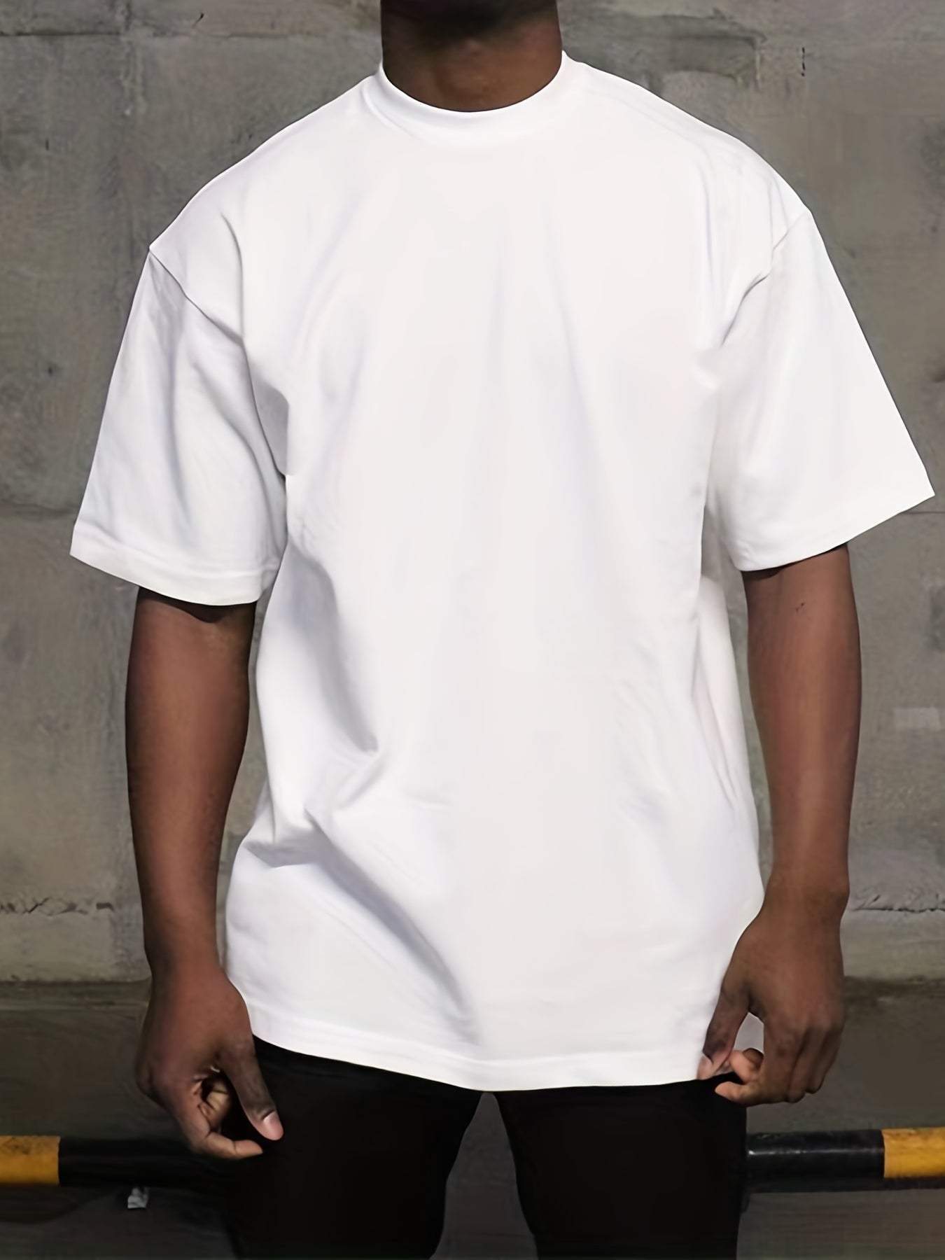 White Casual Men's T-shirt