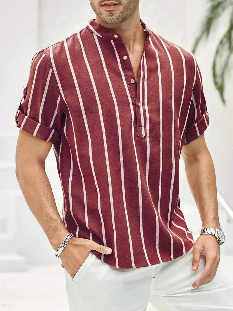 Men's Shirt - Classic - Subtle Stripes - Perfect for Formal Occasions