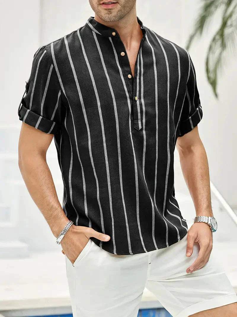 Men's Shirt - Classic - Subtle Stripes - Perfect for Formal Occasions