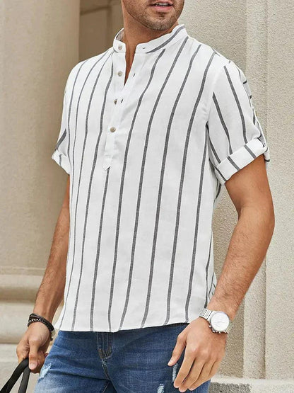 Men's Shirt - Classic - Subtle Stripes - Perfect for Formal Occasions