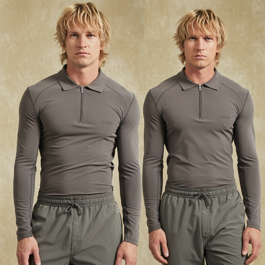 Men's ActiveLuxe Waffle Knit Ensemble Gray